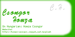 csongor homza business card